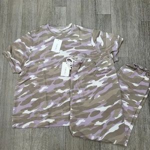 Como Blu | Oatmeal Lounge Pant Set (STYLE #27)